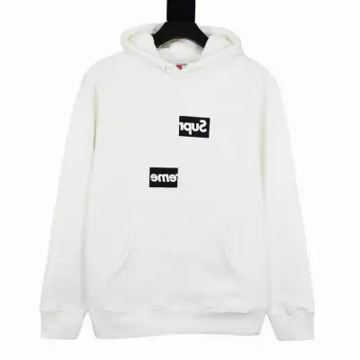 Top Quality Supreme Box Logo Hooded Sweatshirt White 2dtS211  01