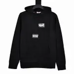 Top Quality Supr Box Logo Hooded Sweatshirt Black 2dtS211 