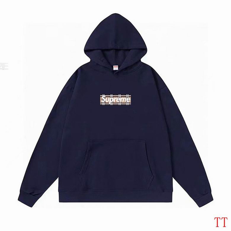 Top Quality Supr Box Logo Hooded Sweatshirt Purple ttl01