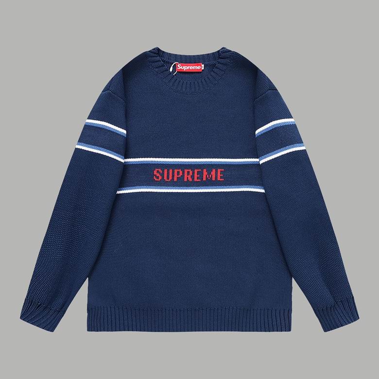 Top Quality Supr Box Logo sweater Dark Blue