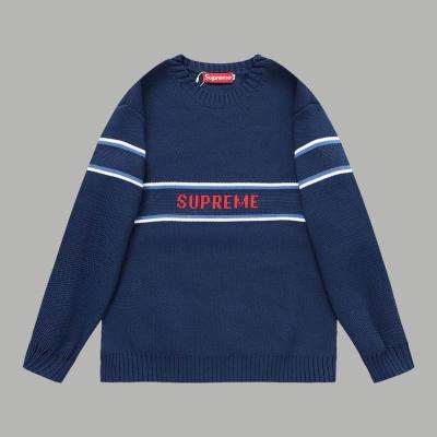 Top Quality Supr Box Logo sweater Dark Blue 01