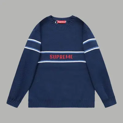 Top Quality Supreme Box Logo sweater Dark Blue 01
