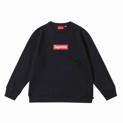 Top Quality Supr Box Logo  Sweatshirt Black 2d325 01