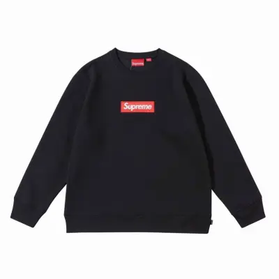 Top Quality Supreme Box Logo  Sweatshirt Black 2d325 01