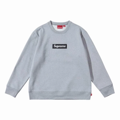 Top Quality Supr Box Logo  Sweatshirt Grey 2d325 01