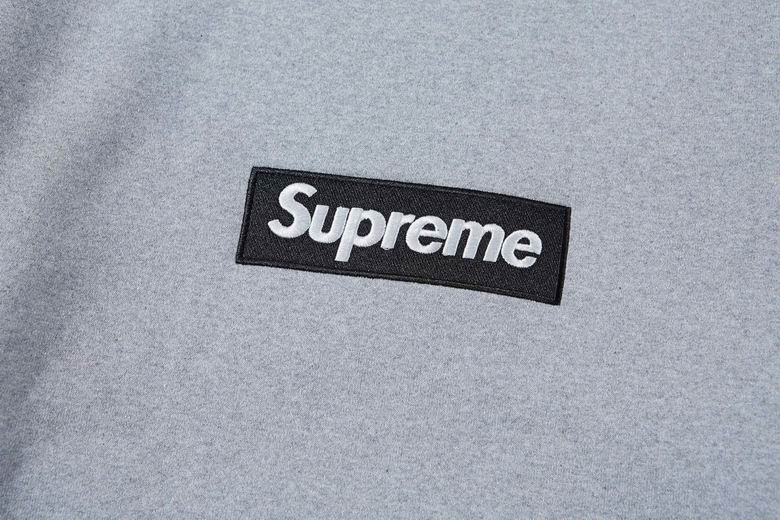 Top Quality Supr Box Logo  Sweatshirt Grey 2d325