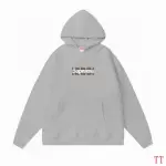 Top Quality Supreme Box Logo Hooded Sweatshirt Grey ttl01