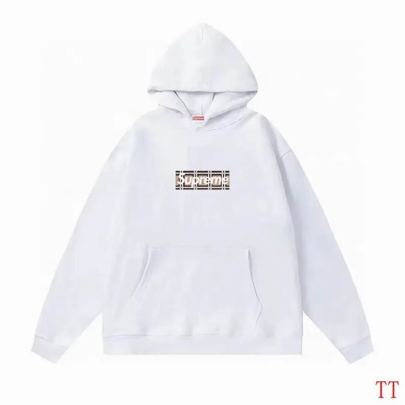 Top Quality Supreme Box Logo Hooded Sweatshirt White ttl01