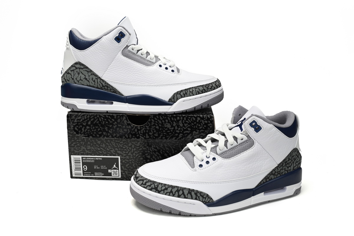 Pkgod Air Jordan 3 Retro Midnight Navy CT8532-140