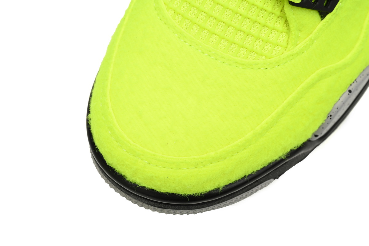     Tagz x Air jordan 4 Plush Fluorescent Yellow