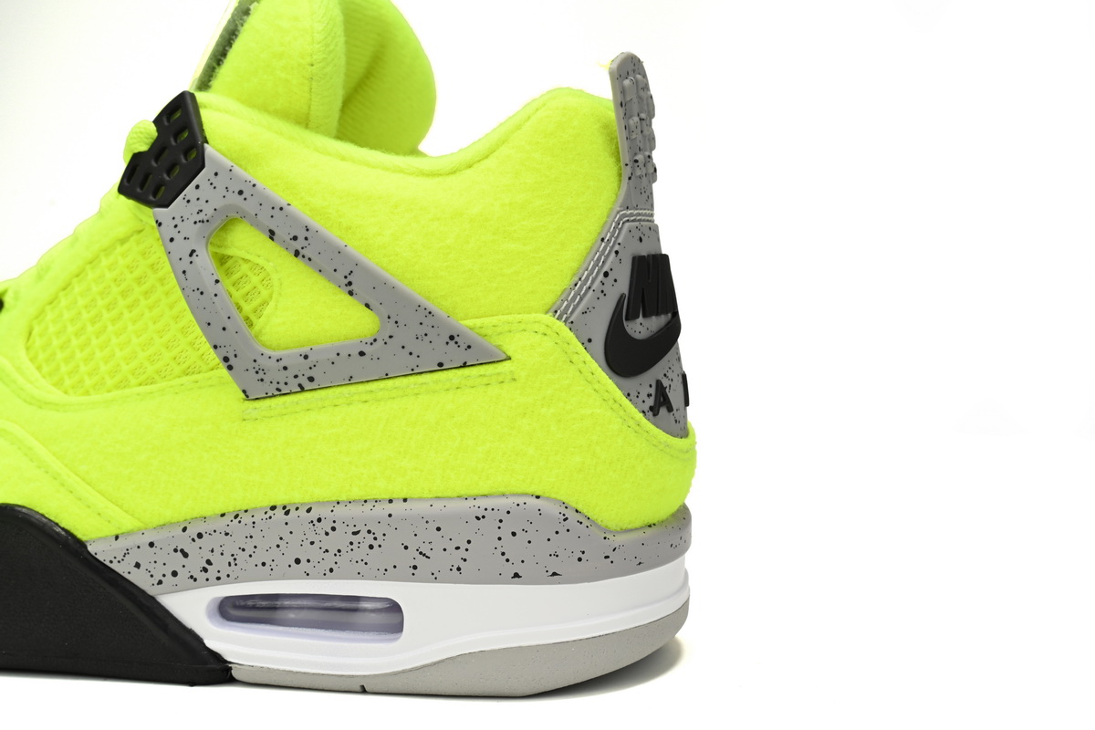    Tagz x Air jordan 4 Plush Fluorescent Yellow