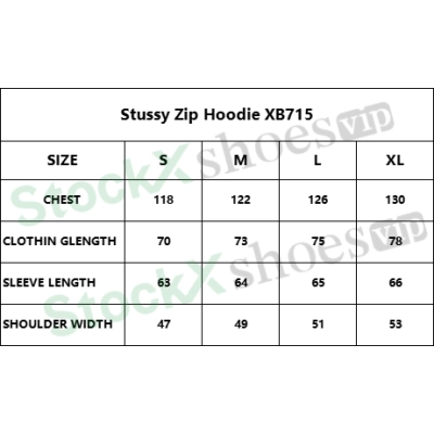 Top Quality Basic Stussy Zip Hoodie XB715  02