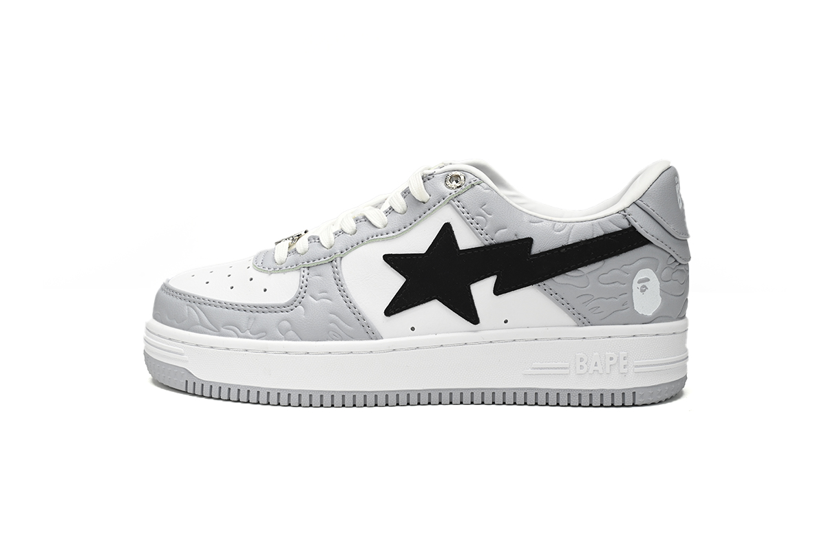    $29 For 2nd Pair & A Bathing Ape Bape Sta Low Grey Black