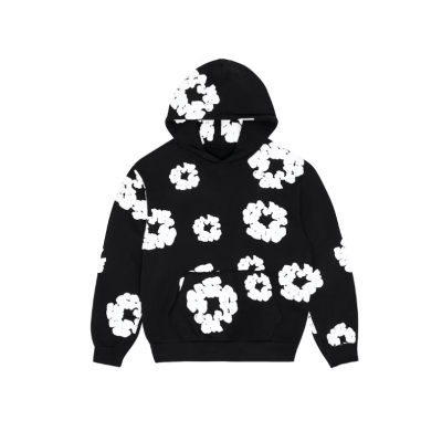 Top Quality Denim Tears The Cotton Wreath Sweat Suit Black  01