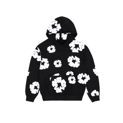 Top Quality Denim Tears The Cotton Wreath Sweat Suit Black  01