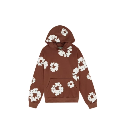 Top Quality Denim Tears The Cotton Wreath Sweat Suit Brown  01