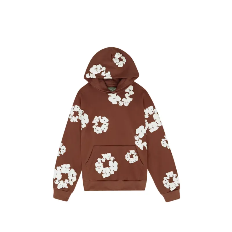 Top Quality Denim Tears The Cotton Wreath Sweat Suit Brown 