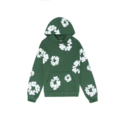 Top Quality Denim Tears The Cotton Wreath Sweat Suit Green  01