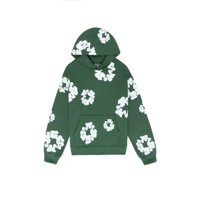 Top Quality Denim Tears The Cotton Wreath Sweat Suit Green  01