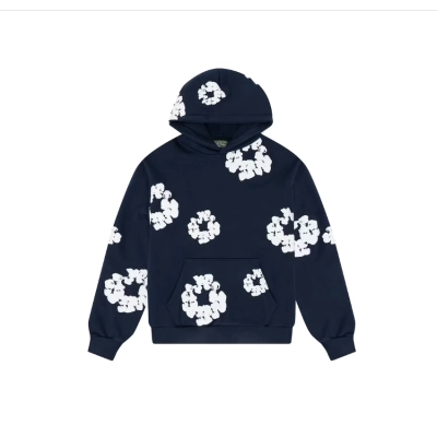 Top Quality Denim Tears The Cotton Wreath Sweat Suit Navy  01