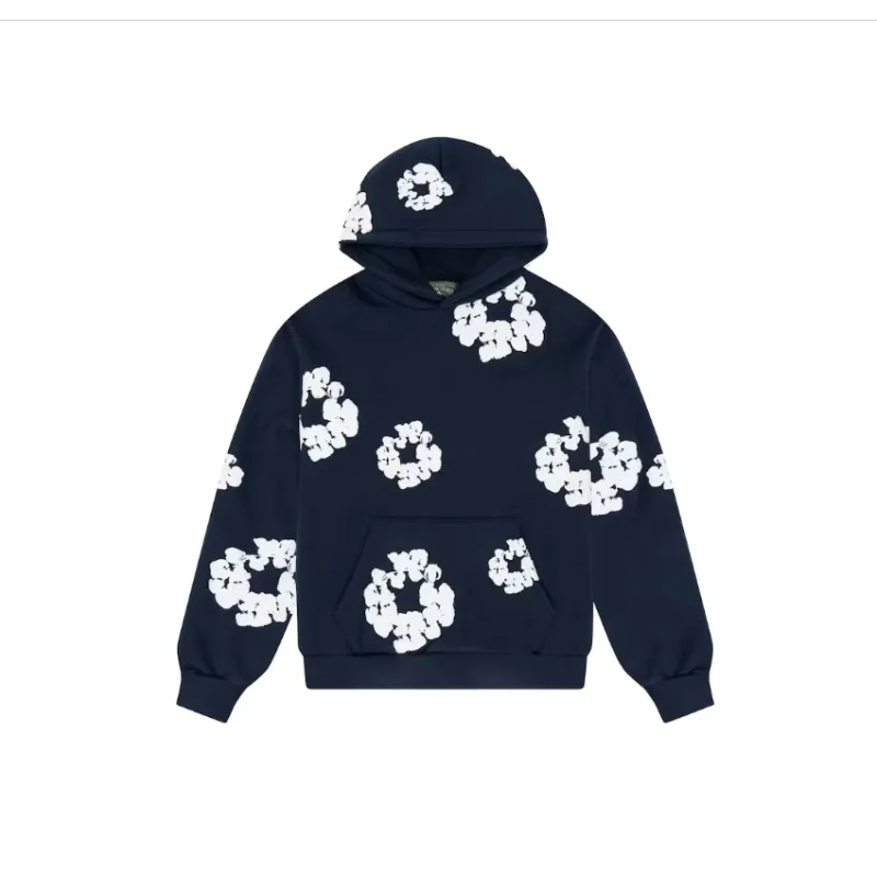 Top Quality Denim Tears The Cotton Wreath Sweat Suit Navy 