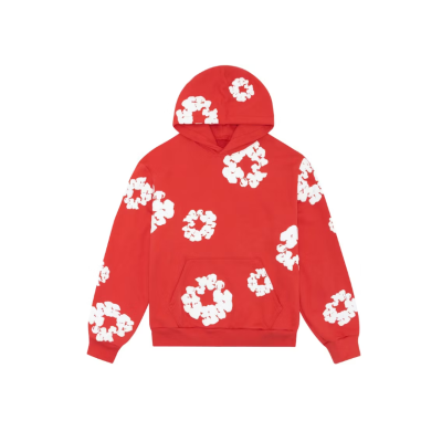 Top Quality Denim Tears The Cotton Wreath Sweat Suit Orange  01