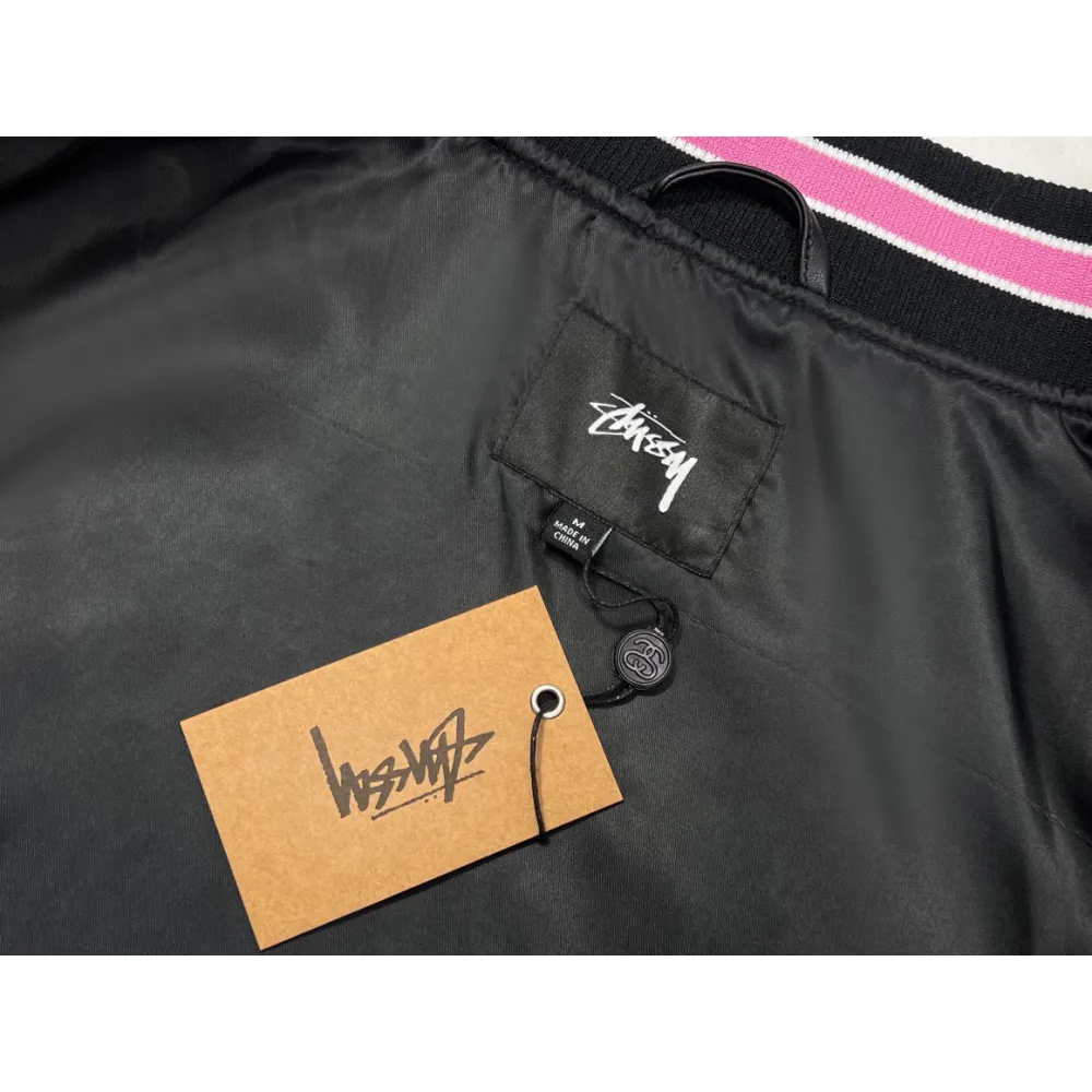 Top Quality Stussy S Talk  Varsity Jacket XB408