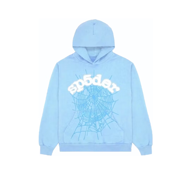 Top Quality Sp5der PNK Hoodie Sky Blue 