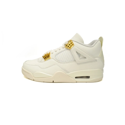 Pkgod  Air Jordan 4 Retro Metallic Gold   01