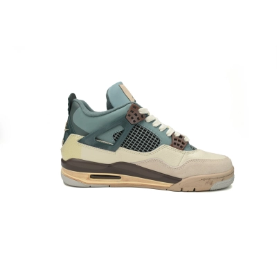 Pkgod KNCW KNCW x Air Jordan 4 Retro Blue Grey Brown 02
