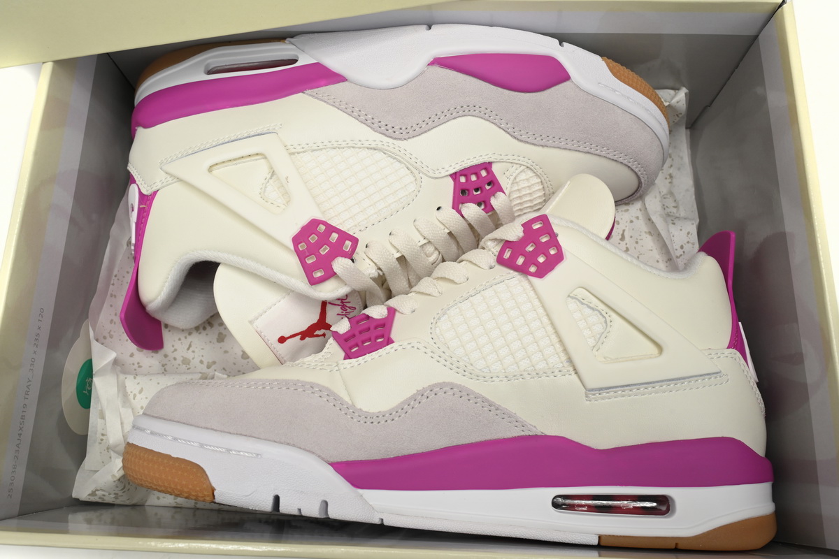    Pkgod Nike SB x Air Jordan 4 White Purple Grey DR5415-105