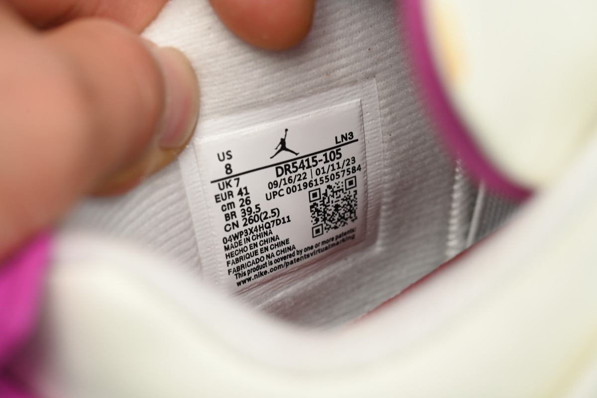   Pkgod Nike SB x Air Jordan 4 White Purple Grey DR5415-105