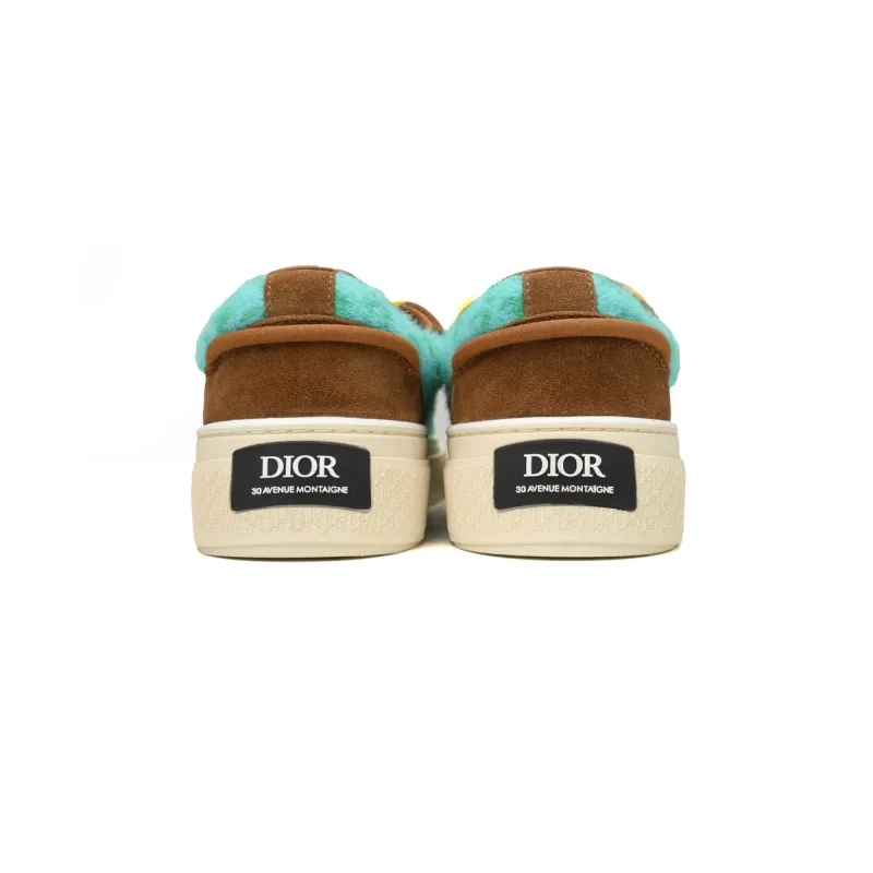 Dior X Denim Tears B33 Sneakers Release Brown Green