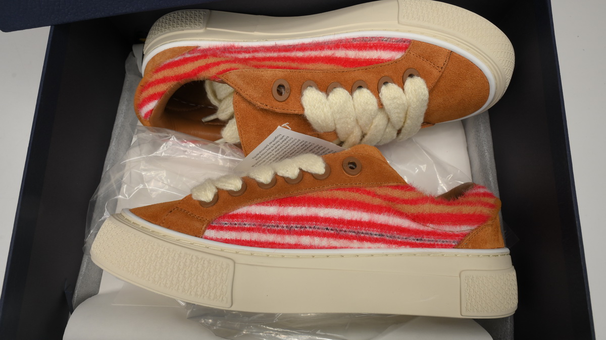 Dior X Denim Tears B33 Sneakers Release Brown Red Stripes