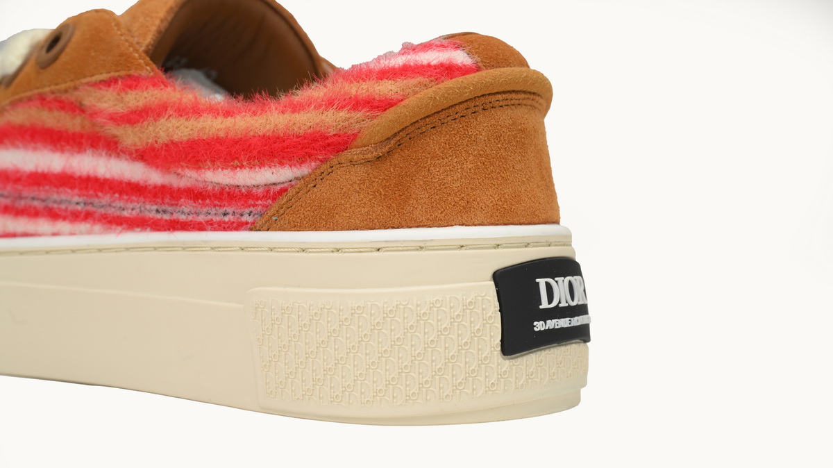 Dior X Denim Tears B33 Sneakers Release Brown Red Stripes