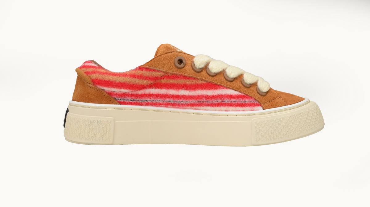 Dior X Denim Tears B33 Sneakers Release Brown Red Stripes