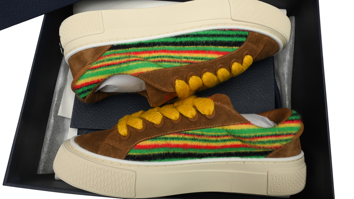Dior X Denim Tears B33 Sneakers Release Brown Stripe