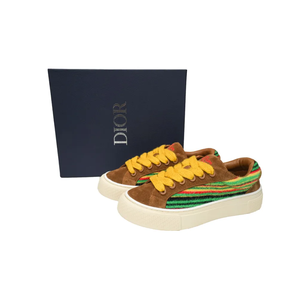 Zafa Wear Dior X Denim Tears B33 Sneakers Release Brown Stripe