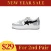    $29 For 2nd Pair & A Bathing Ape Bape Sta Low Grey Black