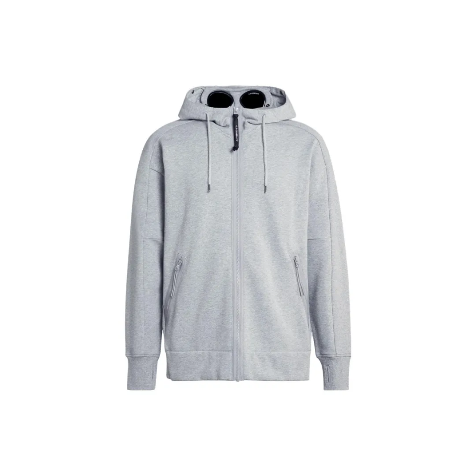     C.P.Company Diagonal Raised Fleece Goggle Hoodie 