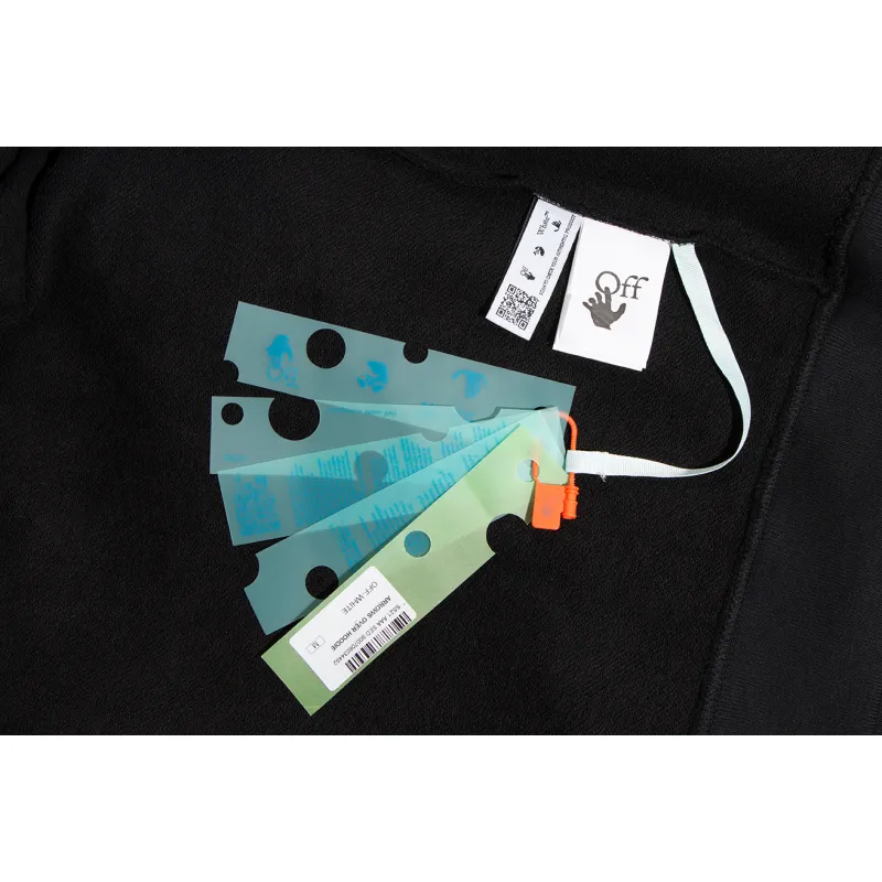 Top Quality OFF WHITE Hoodie 22FW Print distressed