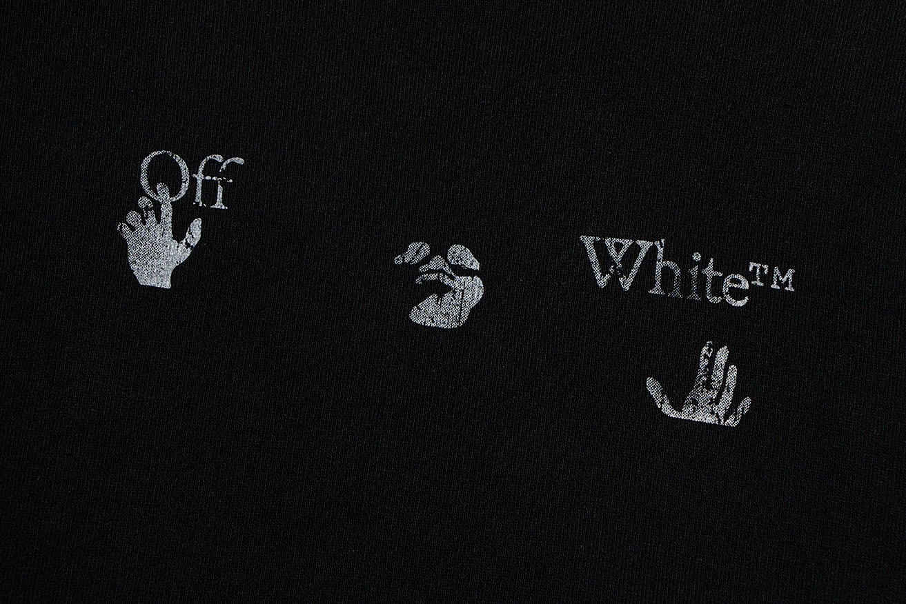 Top Quality OFF WHITE Hoodie 22FW Print distressed 