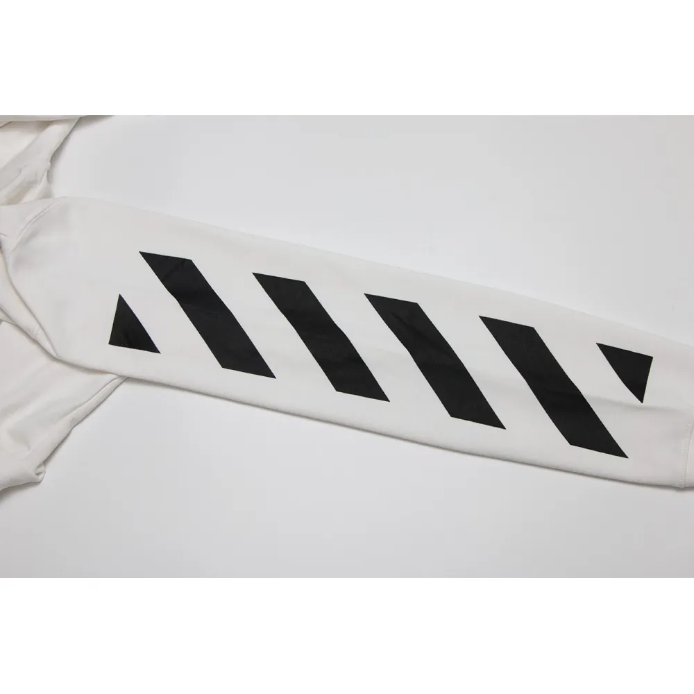 Top Quality OFF WHITE Hoodie Classic Arrow 2022 Arrow Zebra Bar
