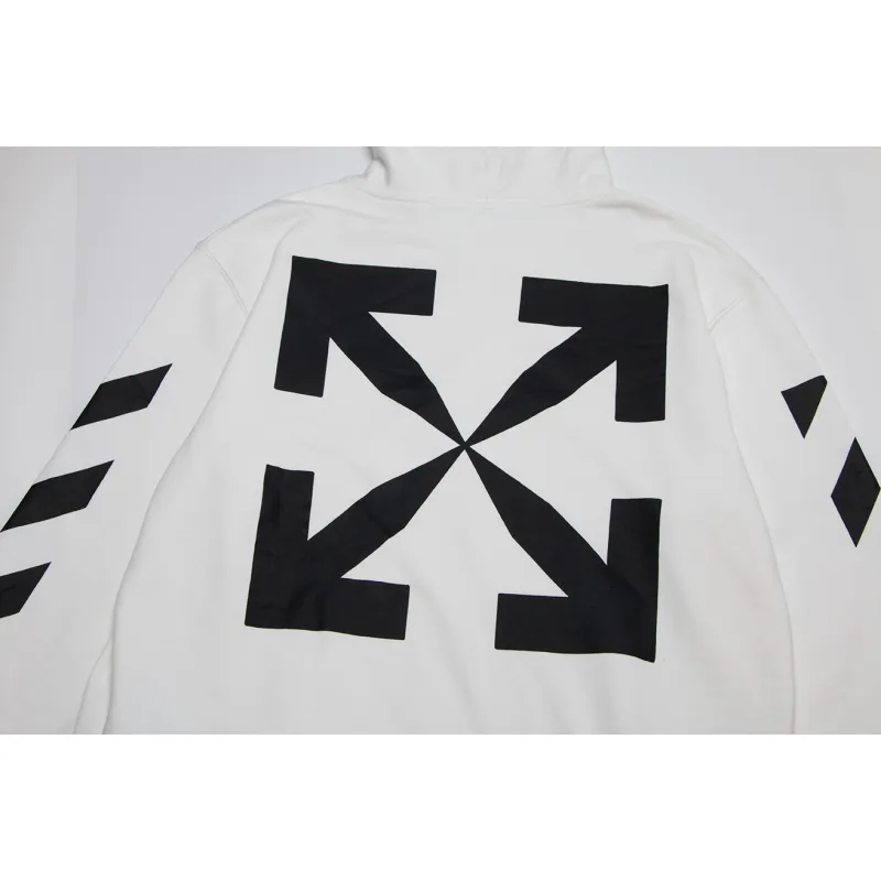 Zafa Wear OFF WHITE Hoodie Classic Arrow 2022 Arrow Zebra Bar