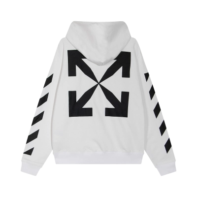 Top Quality OFF WHITE Hoodie Classic Arrow 2022 Arrow Zebra Bar  02