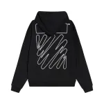 Top Quality OFF WHITE Hoodie Electric zebra stripes