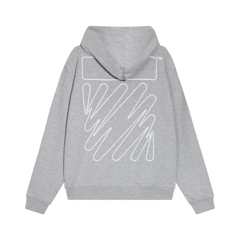 Zafa Wear OFF WHITE Hoodie Electric zebra stripes