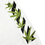 Top Quality OFF WHITE Hoodie Green Leaf