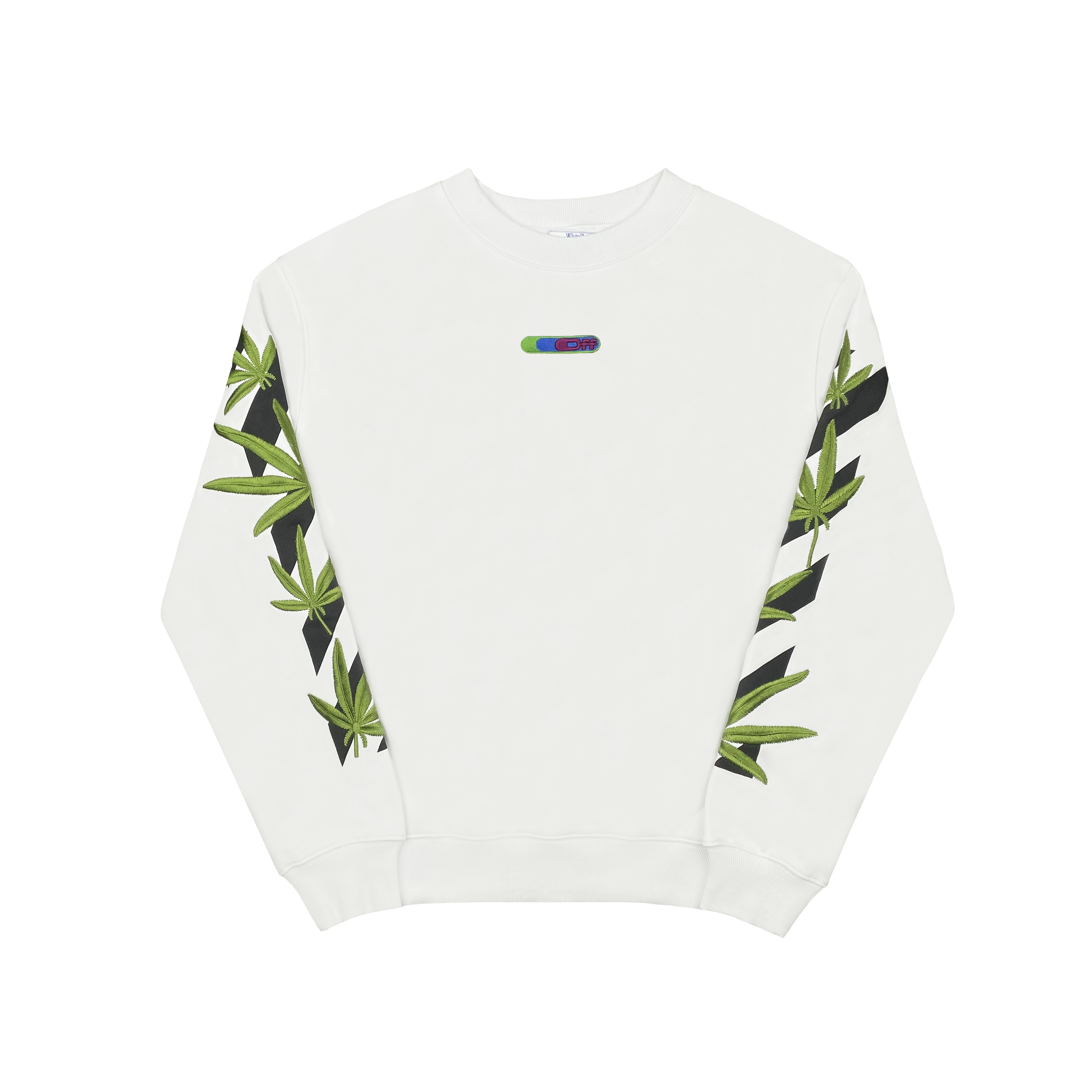 Top Quality OFF WHITE Hoodie Green Leaf 