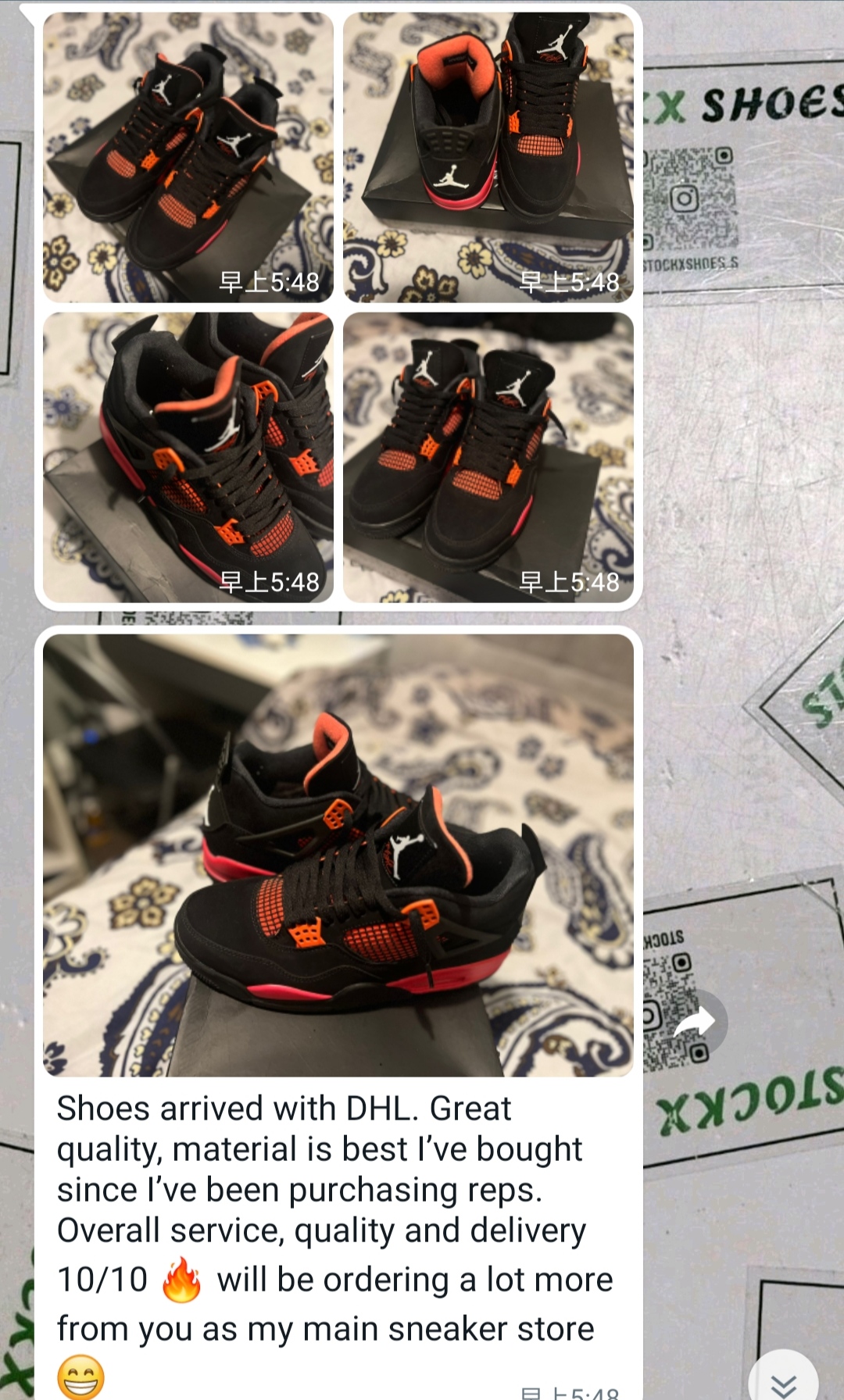  Pkgod Air Jordan 4 “Red Thunder”  